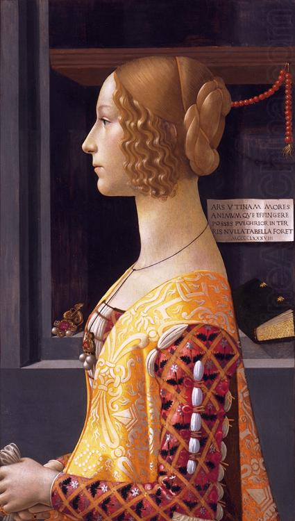 Domenico Ghirlandaio Portrait of Giovanna Tornabuoni (nn03) china oil painting image